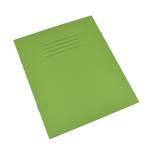 Rhino 8x6.5in Exercise Books 10mm Squares Light Green 80 Pages