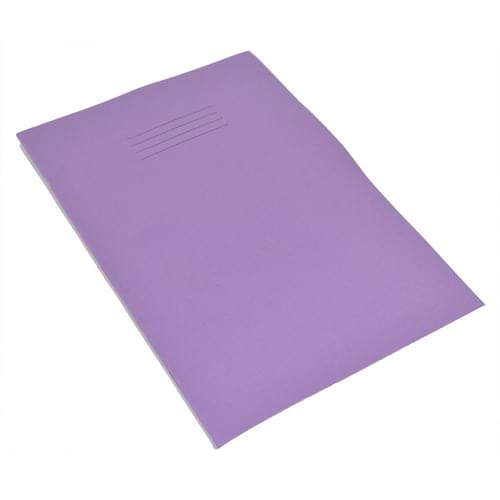 Rhino A4 Exercise Books 12mm Ruled Purple 48 Pages