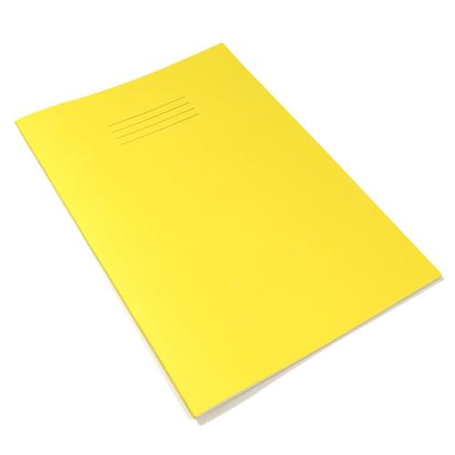 A4 SEN Exercise Books 12mm Ruled & Margin Pink Paper Yellow Cover 48 Pages