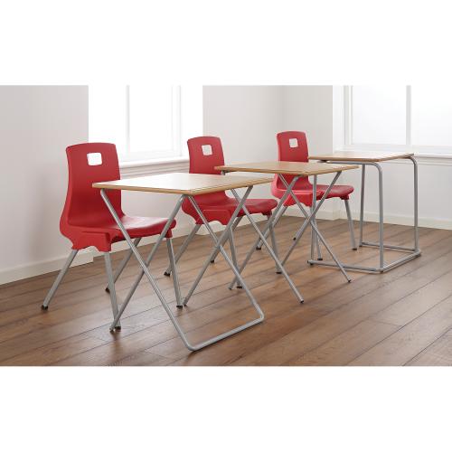 Skid Legged Folding Exam Desk