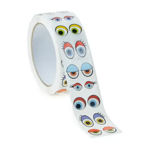 Coloured Eye Stickers on a Roll