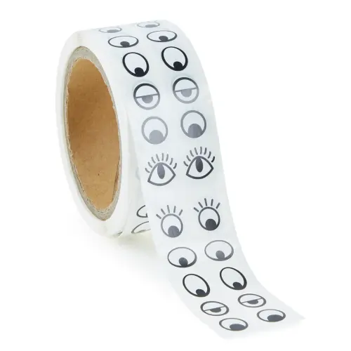 Black & White Eye Stickers on a Roll