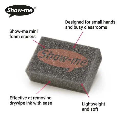 Show-me SurfaceShield A4 Clock Face Mini Whiteboards - 120 Piece Classroom Tray Kit with Accessories
