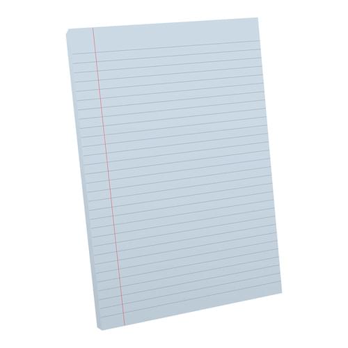 A4 Tinted Exercise Paper Pad 8mm Ruled & Margin Blue Paper