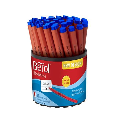 Berol Handwriting Pen Blue Tub of 42