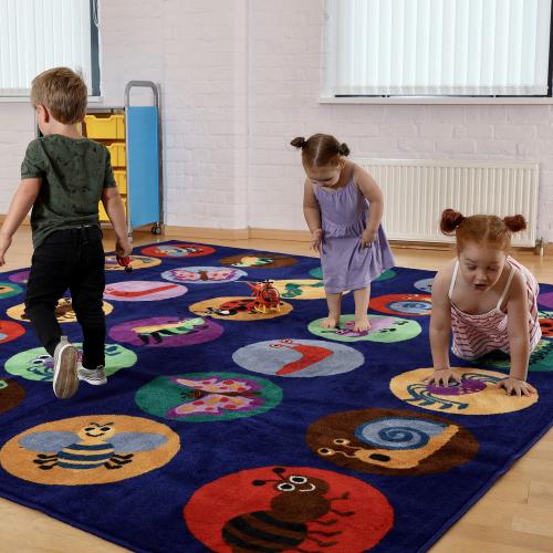 Mini Beasts Classroom Carpet