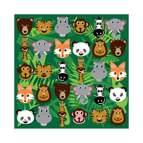 Wild Animals Classroom Carpet