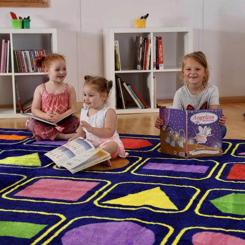 Geometric Shapes Classroom Carpet