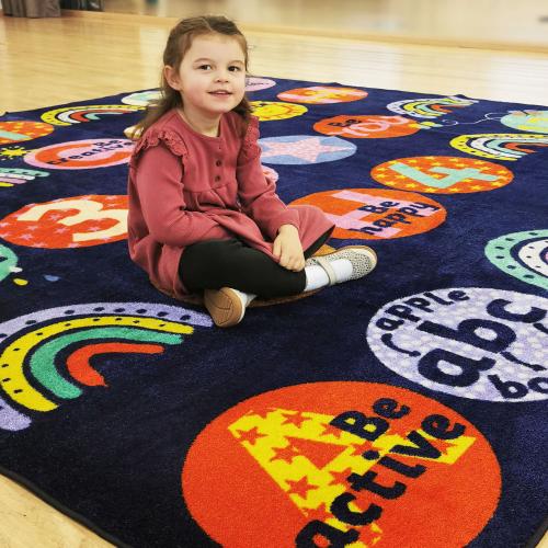 Positivity Wellbeing Classroom Carpet
