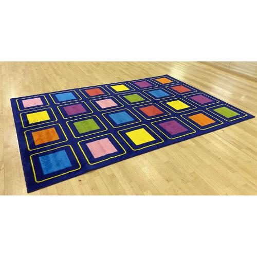 Squares Classroom Carpet