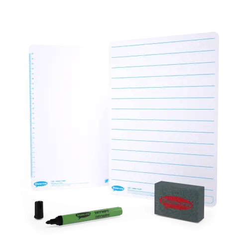 Show-me SurfaceShield A4 Lined/Plain Mini Whiteboards - Pack of 10