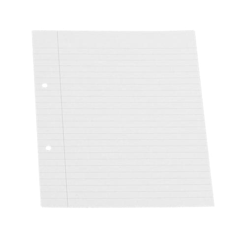 9x7in Punched Exercise Paper 8mm Ruled & Margin 1 Ream