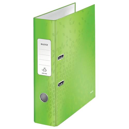 Leitz 180° WOW Laminated Lever Arch File Green