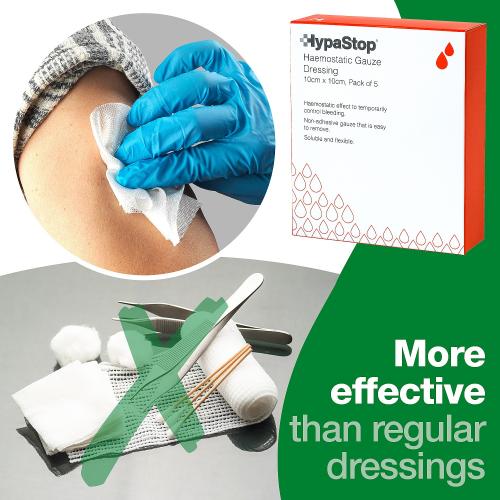 HypaStop Haemostatic Gauze 10cm x 10cm