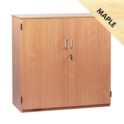 1018mm Tall Cupboard with 2 Shelves Maple