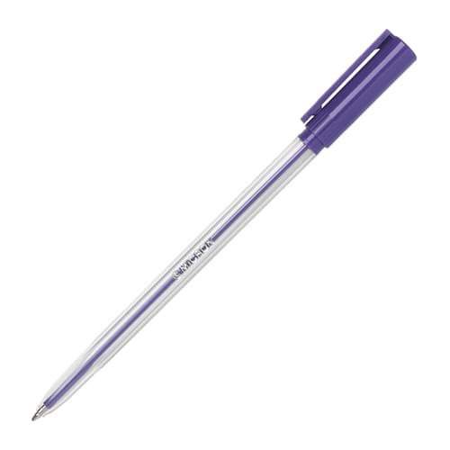 Super Saver Ball Pen Medium Purple Pk50