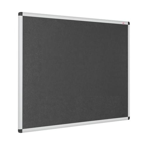 Resist-a-Flame Eco-Colour Aluminium Framed Noticeboard 900x600mm Charcoal