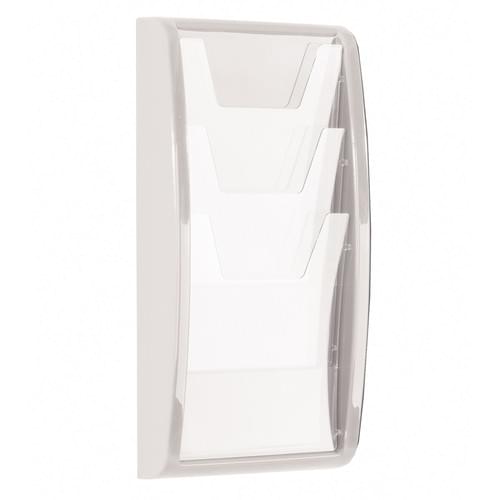 Panorama Wall Mounted Literature Holder 3x A4 White