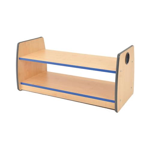 Colouredge Single Shelf Unit with Blue Trim