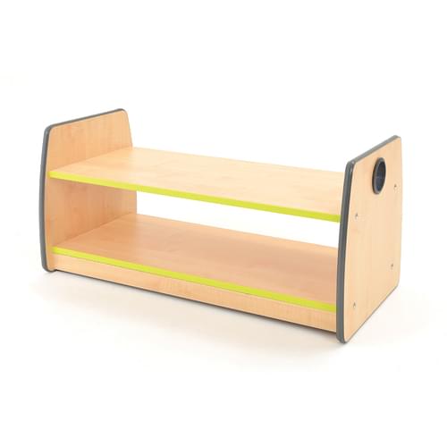 Colouredge Single Shelf Unit with Lime Trim