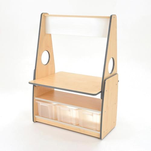 Colouredge Role Play Unit with Clear Tubs & Grey Trim