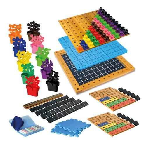 Pegs to Count Up Exploring Numbers 1-10 Carbonated Bamboo Set (with work cards)