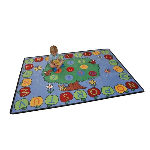 Trees & Apples Alphabet & Numbers Learning Rug