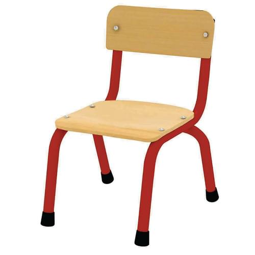 Milan Stacking Chair Size 1 (H: 260mm) Red Frame