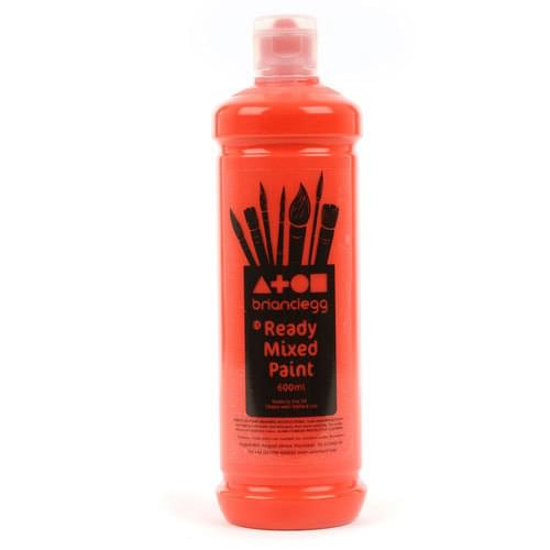 Ready Mixed Paint 600ml Bottle Vermilion