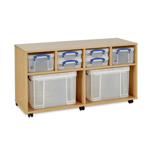 4x 4 Litre, 2x 9 Litre & 2x 35 Litre Really Useful Box Mobile Storage Unit