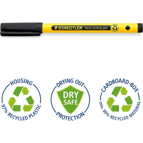 Staedtler Noris Handwriting Pen Black Tub of 50