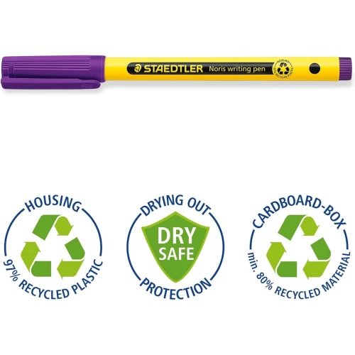 Staedtler Noris Handwriting Pen Purple Tub of 50