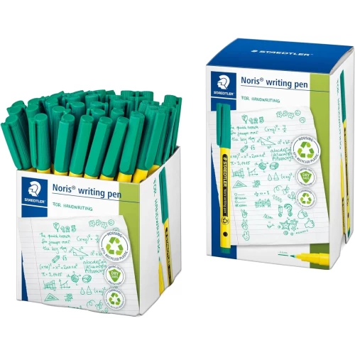 Staedtler Noris Handwriting Pen Green Tub of 50