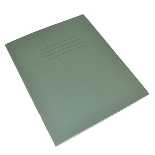 Rhino Handwriting Books 8x6.5in 4mm Blue Ruled Centered on 15mm Red Ruled Dark Green 32 Pages