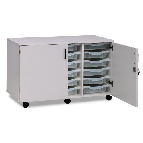 SEND Triple Column Tray Cupboard with 18 Trays
