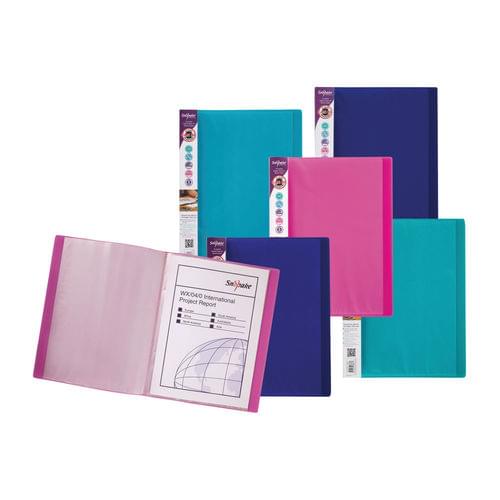 Snopake Electra Display Books 24 Pockets A4 Assorted Pk10