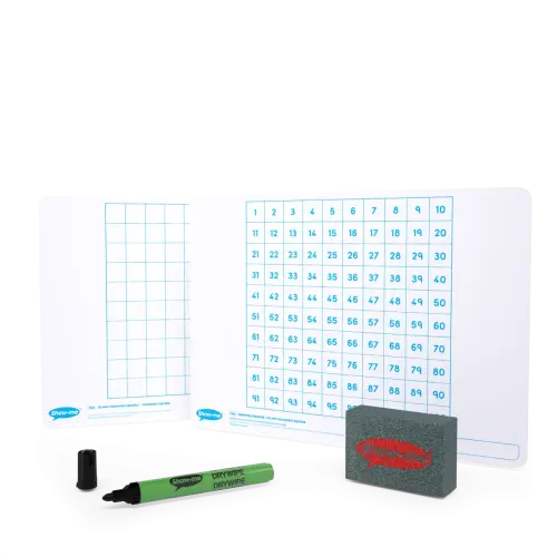 Show-me SurfaceShield Hundred Square Mini Whiteboards