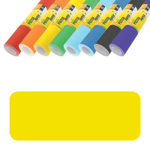 Super Saver Extra Wide Poster Paper Roll 1020mm x 10m Yellow