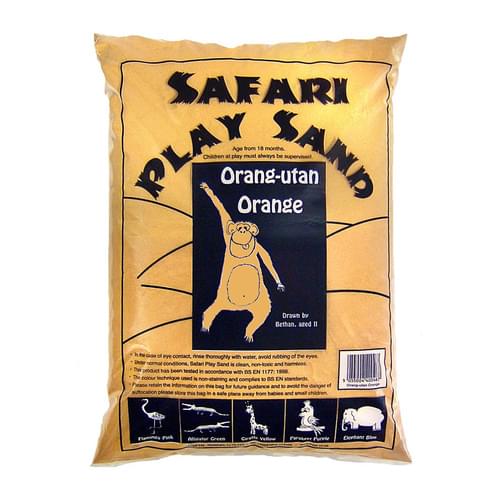 Safari Coloured Play Sand 15kg Bag Orang-utan Orange