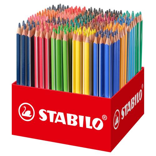 STABILO trio thick Triangular Colouring Pencils Classpack of 300 in Display Box (20 Assorted Colours)