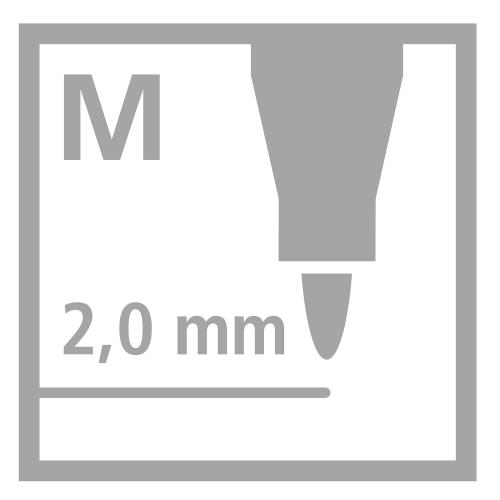 STABILO power Medium Colouring Felt Tip Pens Classpack of 240 in Display Box (20 Assorted Colours)