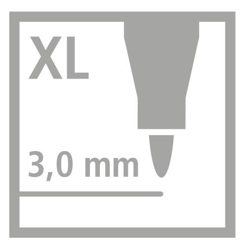 STABILO power max Extra Thick Colouring Felt Tip Pens Classpack of 140 in Display Box (16 Assorted Colours)