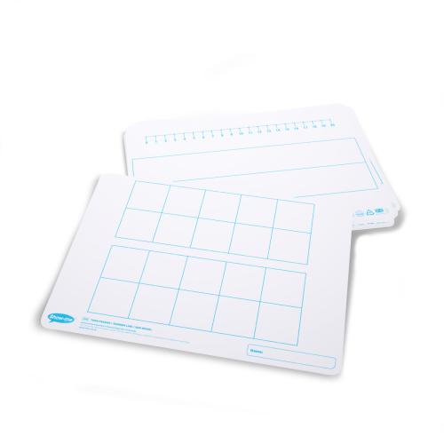 Show-me Tens Frame Double-sided A4 Mini Whiteboards - Pack of 10