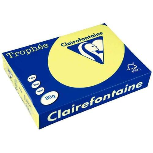 Trophe Coloured Paper Fluorescent Yellow A4 80gsm