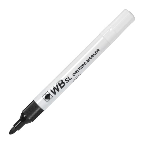 Super Saver Drywipe Marker Bullet Tip Black Pk100