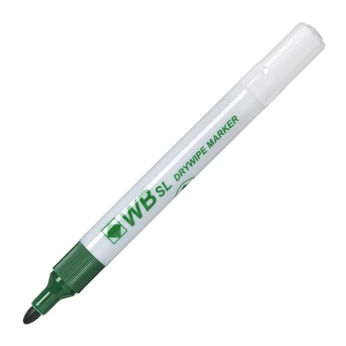 Super Saver Drywipe Marker Bullet Tip Green Pk10