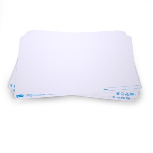 Show-me SurfaceShield A3 Plain/Plain Drywipe Boards - Pack of 10