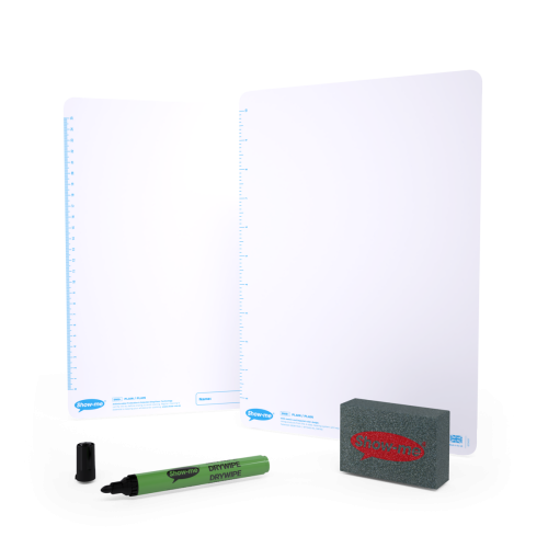 Show-me SurfaceShield A4 Plain Whiteboards Bulk Box - 100 Sets
