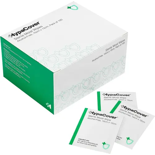 HypaCover Alcohol-free Sterile Moist Wipes