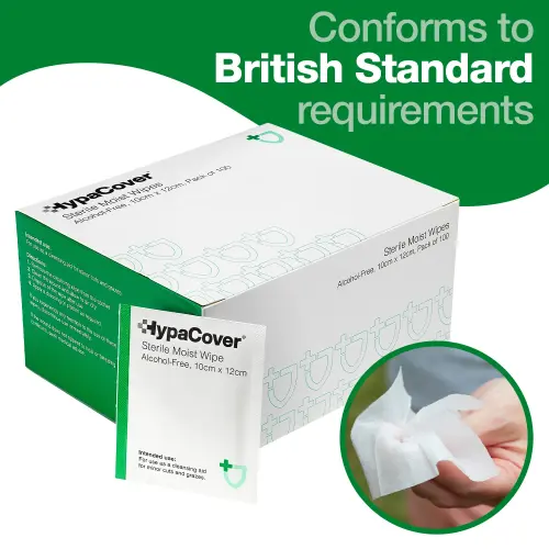 HypaCover Alcohol-free Sterile Moist Wipes